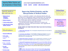 Tablet Screenshot of improvingmedicalstatistics.com